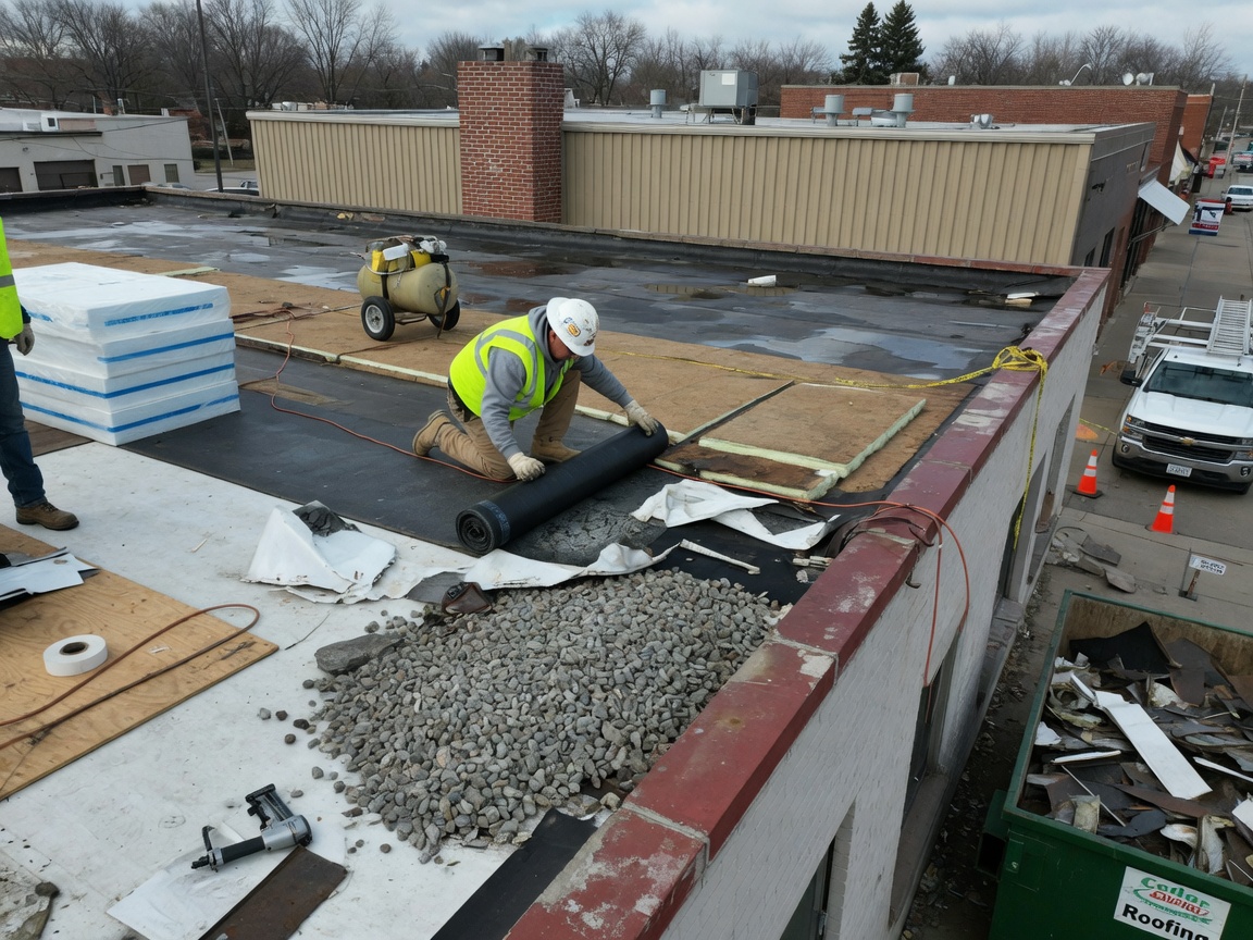 Flat Roof Replacement in Cedar Rapids