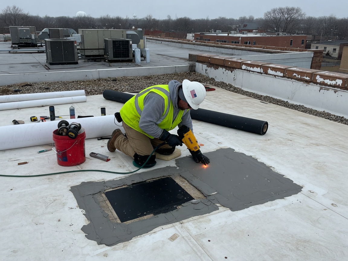 TPO & EPDM Roof Repair in Cedar Rapids